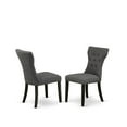 thumbnail image 2 of East West Furniture X626Ga650-7 - 7-Piece Modern Dining Table Set - 6 Kitchen Parson Chairs and a Rectangular a Rectangular Table Solid Wood Frame, 2 of 3