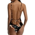 thumbnail image 3 of Traje de baño de una pieza para mujer, conjuntos de bikini para mujer, traje de baño con espalda de tirantes estampada para mujer, trajes de baño de tallas grandes, tankinis, trajes de baño para mujer, 3 of 3