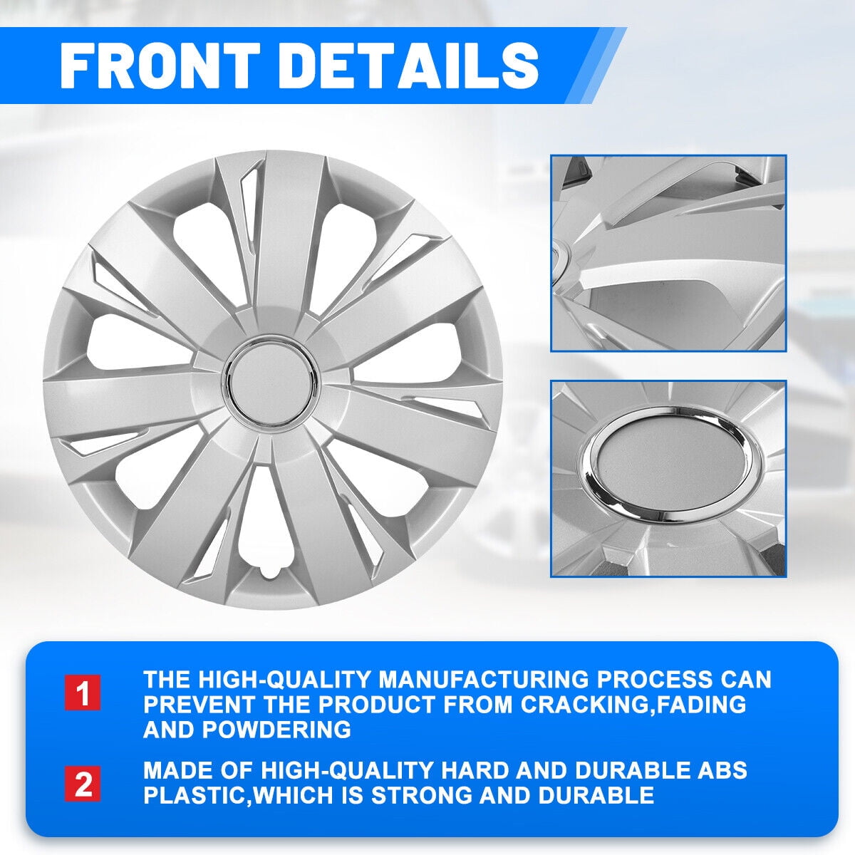 16" Set of 4 Hubcaps Fit 2011-2018 Volkswagen Jetta Steel Wheel Cover Snap on