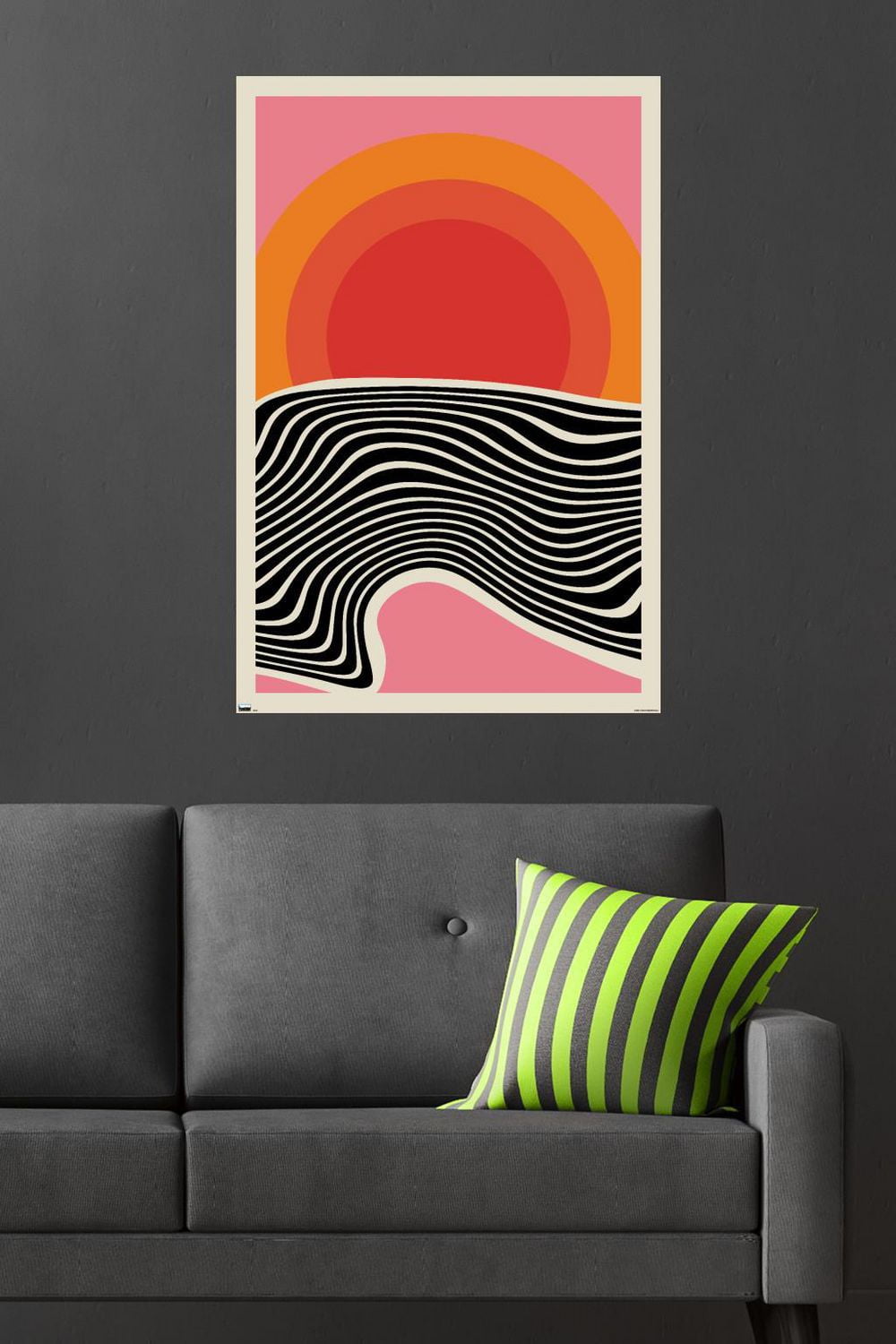 Minimalist Sunset Wall Poster, 22.375" x 34"
