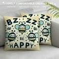 thumbnail image 3 of Leisuo Hello Sunshine Throw Pillow Covers, Honeycomb Sunshine Summer Cushion Case for Sofa Couch, 3 of 5