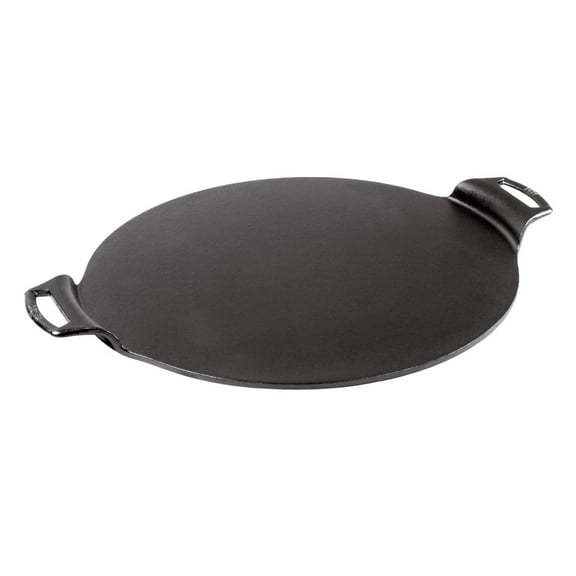 Lodge Cast Iron Pizza Pan Round Dual Handles Seasoned 15 inch