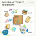 thumbnail image 2 of Juego de juguetes Tiny Land Montessori de 4 a 6 meses con libro de tela suave, 2 of 7
