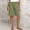Army Green women elastic waist bermuda shorts a1, variant on Women Casual Elastic Waist Bermuda Shorts Solid Loose Flowy Summer Beach Vacation Short Pants, Gray M