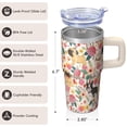 thumbnail image 3 of 20OZ Dog Themed Commute Tumbler with Handle Stainless Steel Insulated Cup Special Dog Lover Gifts Unique Birthday Christmas Presents for Dog Lovers Women Men Durable and Easy to Clean, 3 of 6