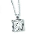 thumbnail image 1 of Sterling Silver & CZ Brilliant Embers Necklace 18 Inch, 1 of 2