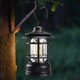 thumbnail image 3 of Linterna de camping exterior estilo retro con luz LED COB | Lámpara de tienda portátil impermeable con brillo regulable | Batería recargable de 1200mAh | 20-200 lúmenes | 11.5x19.5 cm | Incluye, 3 of 5