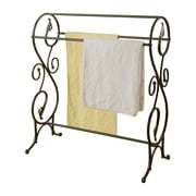 Pilaster Designs - Antique Style Towel Rack Stand - Pewter Finish