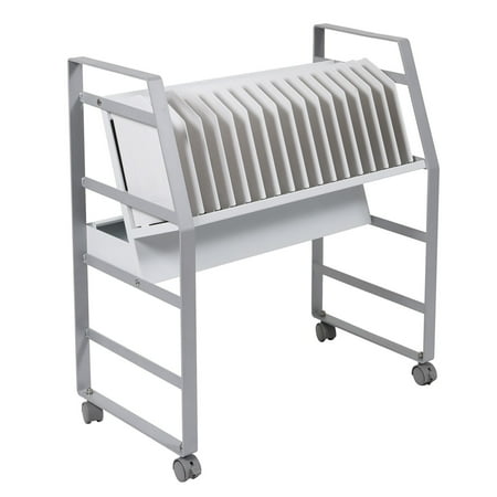 - Luxor 16-Tablet/Chromebook Open Charging Cart, with Casters, 25.5