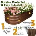thumbnail image 2 of Galvanized Raised Garden Bed Outdoor, Large 4x2x1ft Metal Planter Box for Vegetables, Fruits, Flowers, Easy Assembly with Wing Nuts, Durable and Rust-Resistant Silver Raised Planter, 2 of 6