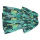 thumbnail image 4 of Vestido largo holgado verde con mangas largas tipo farol y escote en V profundo para mujer, estampado floral, verde XL, 4 of 14