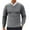 Gray, variant on YUGYXL Long Sleeve Shirts for Men with Designs Loose Fit V Neck Knitted Cotton Sweaters Causal Fashion Pullover Top Fall Blue XXL