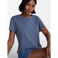 thumbnail image 4 of No Boundaries Washed Relaxed Fit Cotton Tee, Women's XXS-XXL, 4 of 5