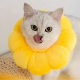 thumbnail image 2 of 1 Piece Elizabethan Collar, Cat Recovery Collar Adjustable Protective Cone Soft Edge Breathable Designed Pet Protection Collar, Sun Flower, Size L, 2 of 5