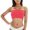 Pink, variant on Gpoecd Tube Tops Plus Size Strapless Fitness Padded Top Bra For Women Stretchy Yoga Sports Bandeau Frame Racerback Sports Bra Green,XXXXL