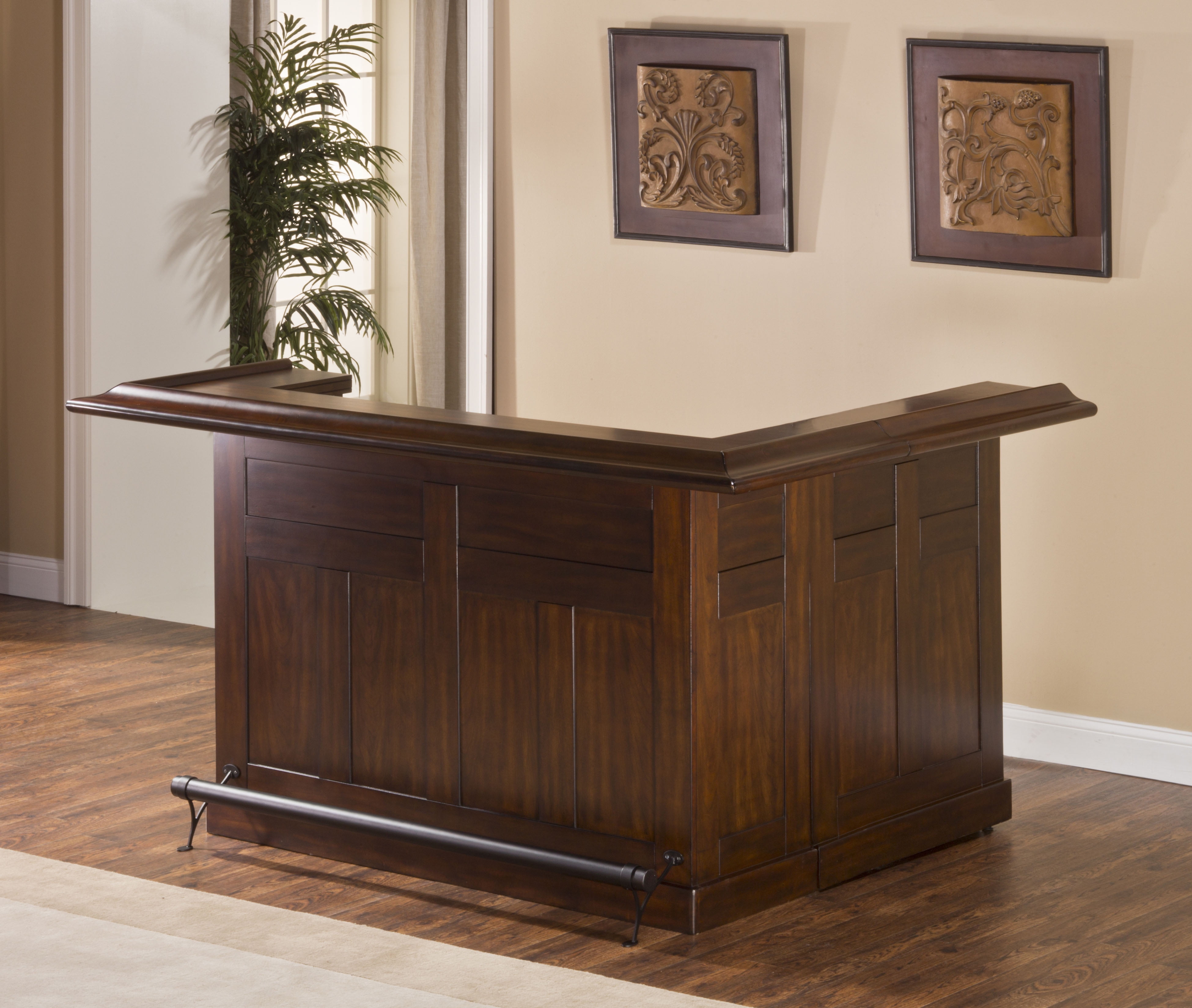 Hillsdale Furniture Classic Large Bar With Side Bar, Multiple Colors Hillsdale Furniture Classic Large Bar With Side Bar, Multiple Colors