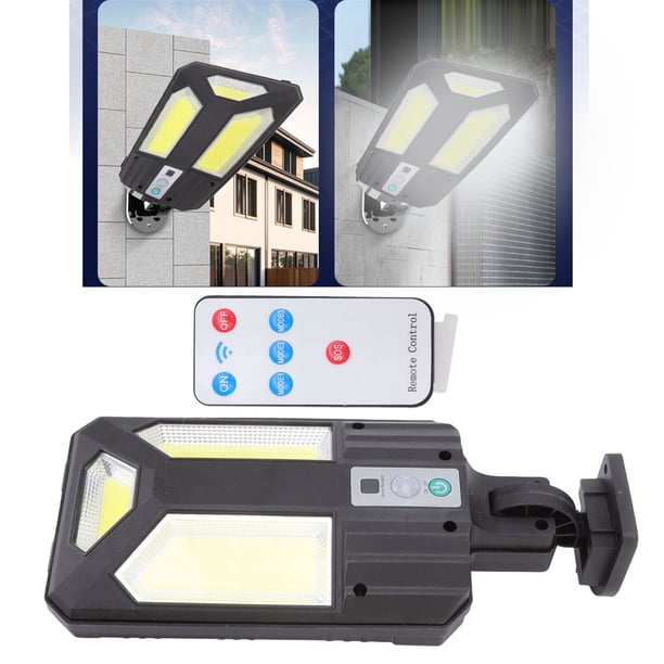 Luz de la Pared Solar, 3000 Lámparas de Movimiento de 3000lm Lámpara de MoviMiento de la Pared Control remoto resistente al calor para el Jardín para la vía