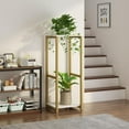 thumbnail image 3 of Support pour Plantes d'Intérieur, Coin, Haut, en Métal, Moderne, Étagère de Rangement pour Fleurs, Support pour Plantes pour Salon, Balcon, Jardin (Rond), 3 of 6