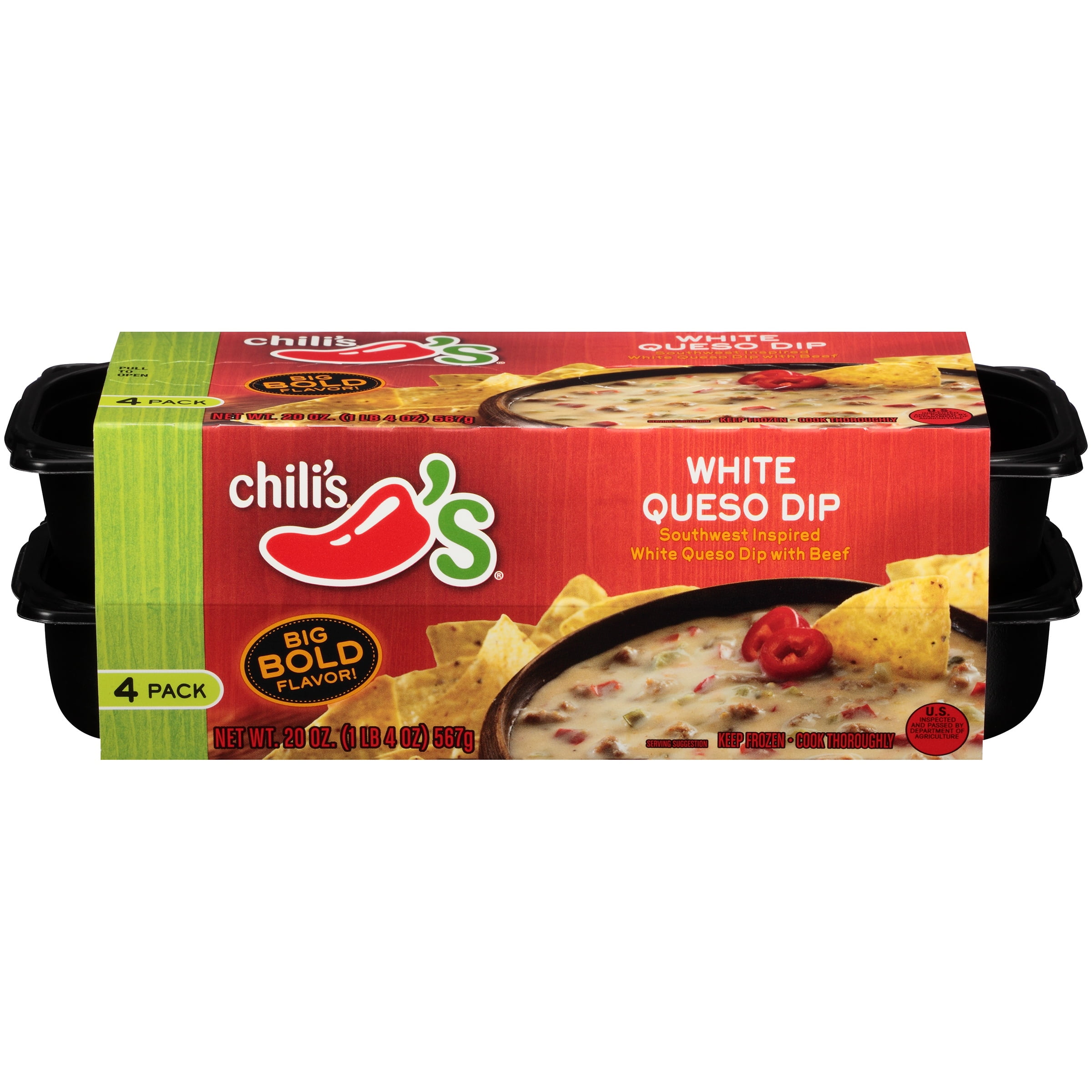 Chili S White Queso Dip 20 Oz Sleeve Walmart Com