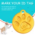 thumbnail image 2 of Weiweiguan 3Pcs Pet ID Tags Personalized Dog Tags Aluminium Dog Paw Shape Hanging Tags, 2 of 6