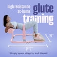 thumbnail image 2 of BootySprout Hip Thrust Machine for High Resistance Glute Training - Home Gym Workout - Comes with 45, 90, and 135 Lbs of Resistance - Pink, 2 of 7