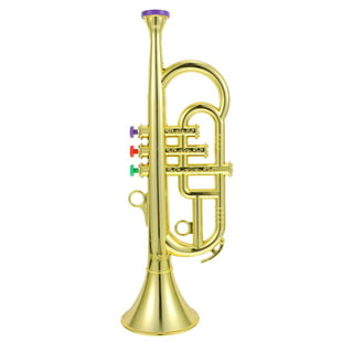 Kids Saxophone Toy Musical Wind Instruments Plastic 8 Rhythms Metallic  Golden Saxophone for Kids Early Educational Toy Performance Prop