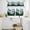 Gray Green Forest Green, variant on Ink Green Forest Kitchen Curtains Sets for Windows 24 Inch Length, Watercolor Modern Mountain Rod Pocket Window Treatments Tier Curtains and Valances Set for Bedroom/Bathroom