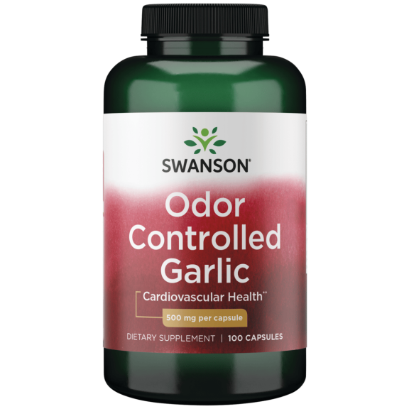 Swanson Odor-Controlled Garlic 500 mg 100 Capsules