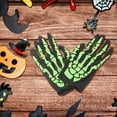 thumbnail image 6 of Reusable Gloves Halloween Bone Skeleton Goth Racing Full Gloves, 6 of 9