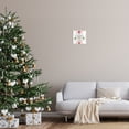 thumbnail image 2 of Festive Holiday Quote Holly Sprig Rustic Stripes Inspirational Graphic Art Unframed Art Print Wall Art, 2 of 5