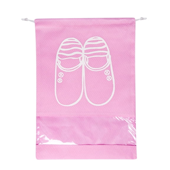 Clear Shoe Bags Travel Shoe Bags, Drawstring Non-Woven Shoe Storage Bags, Large Household Portable Shoes Organizers, & Sports Shoe Bags For Men Women Clearance