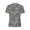 thumbnail image 6 of T Shirt For Men Zebra Stripes T-Shirt Animal Skin Print Harajuku Gym Short Sleeves Quick Dry Tops Su, 6 of 7