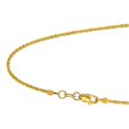 thumbnail image 5 of JewelStop 14k Solid Yellow Gold 1.5 mm Sparkle Chain Necklace, Lobster Claw Clasp - 20 Inches, 3.3gr., 5 of 6