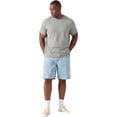 thumbnail image 5 of GINGTTO Men's Baggy Loose Fit Frosted Wash 9" Denim Shorts, 5 of 10