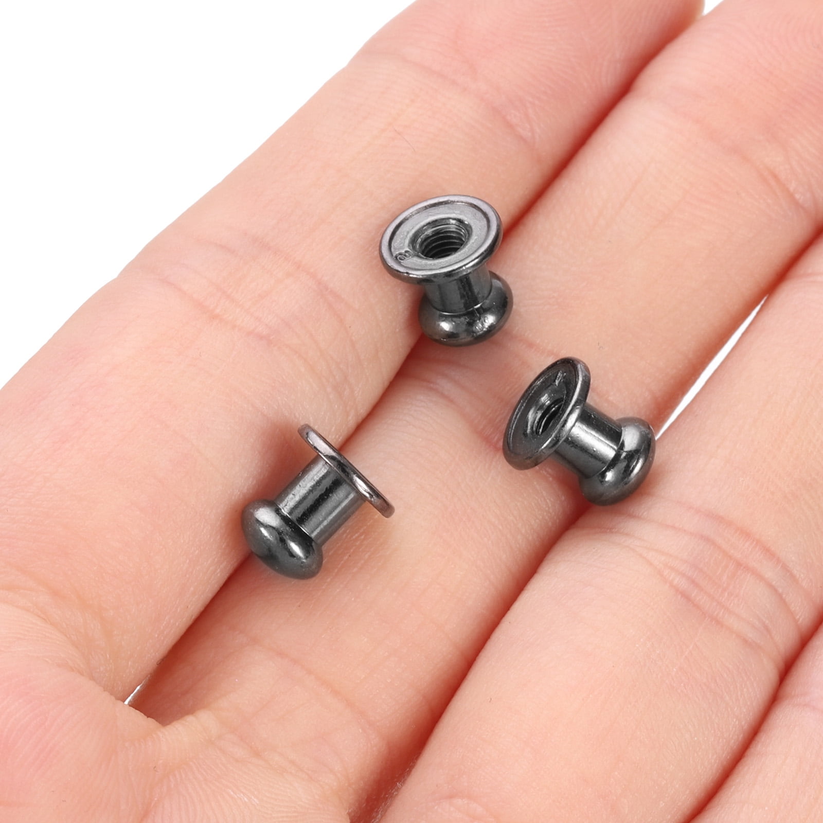 Unique Bargains Mini Round Knobs Small Drawer Pulls for Cabinets 0.23" x 0.3" Gray