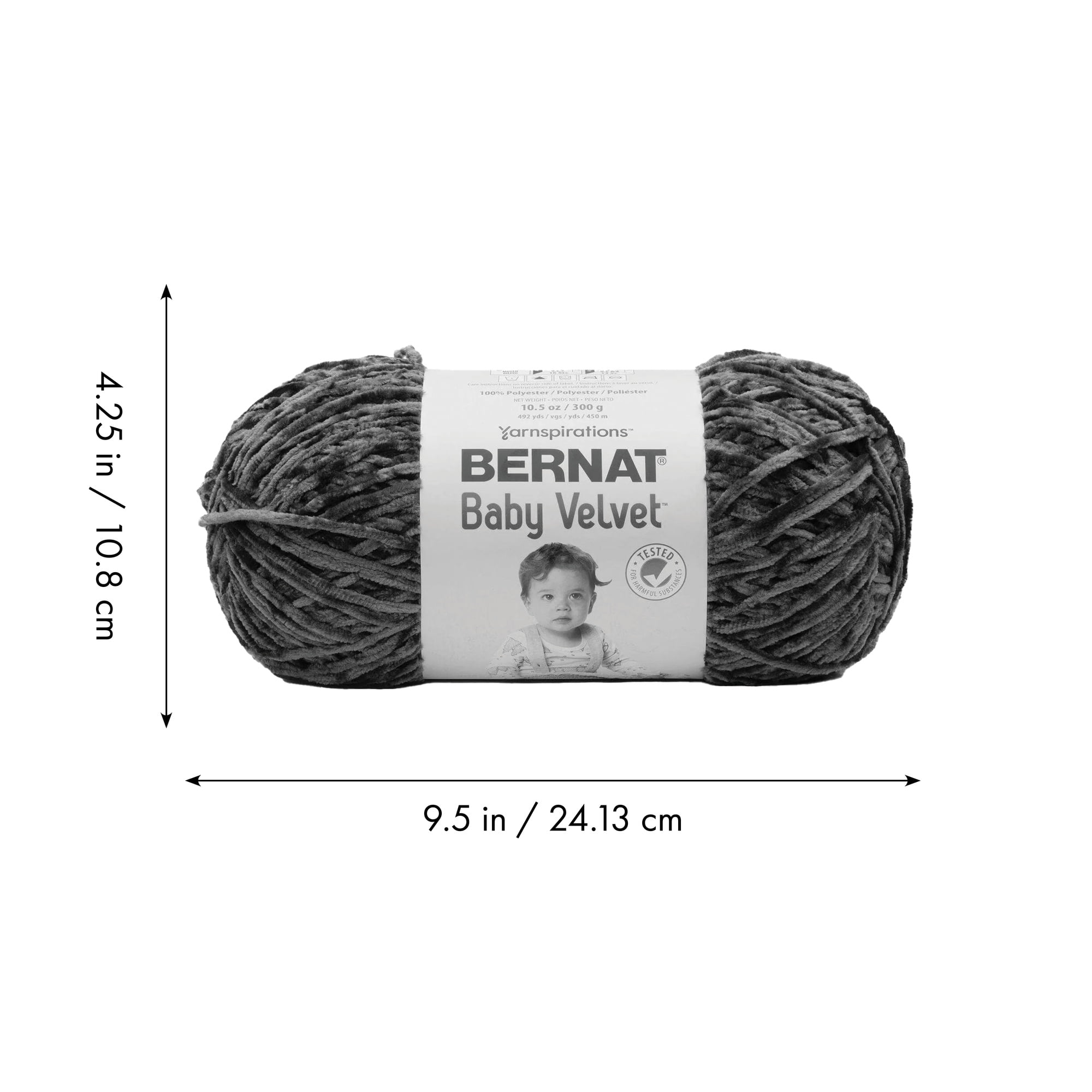 Bernat® Fil Baby Velvet™, Polyester #4 Moyen, 10,5oz/300g, 492 Yards