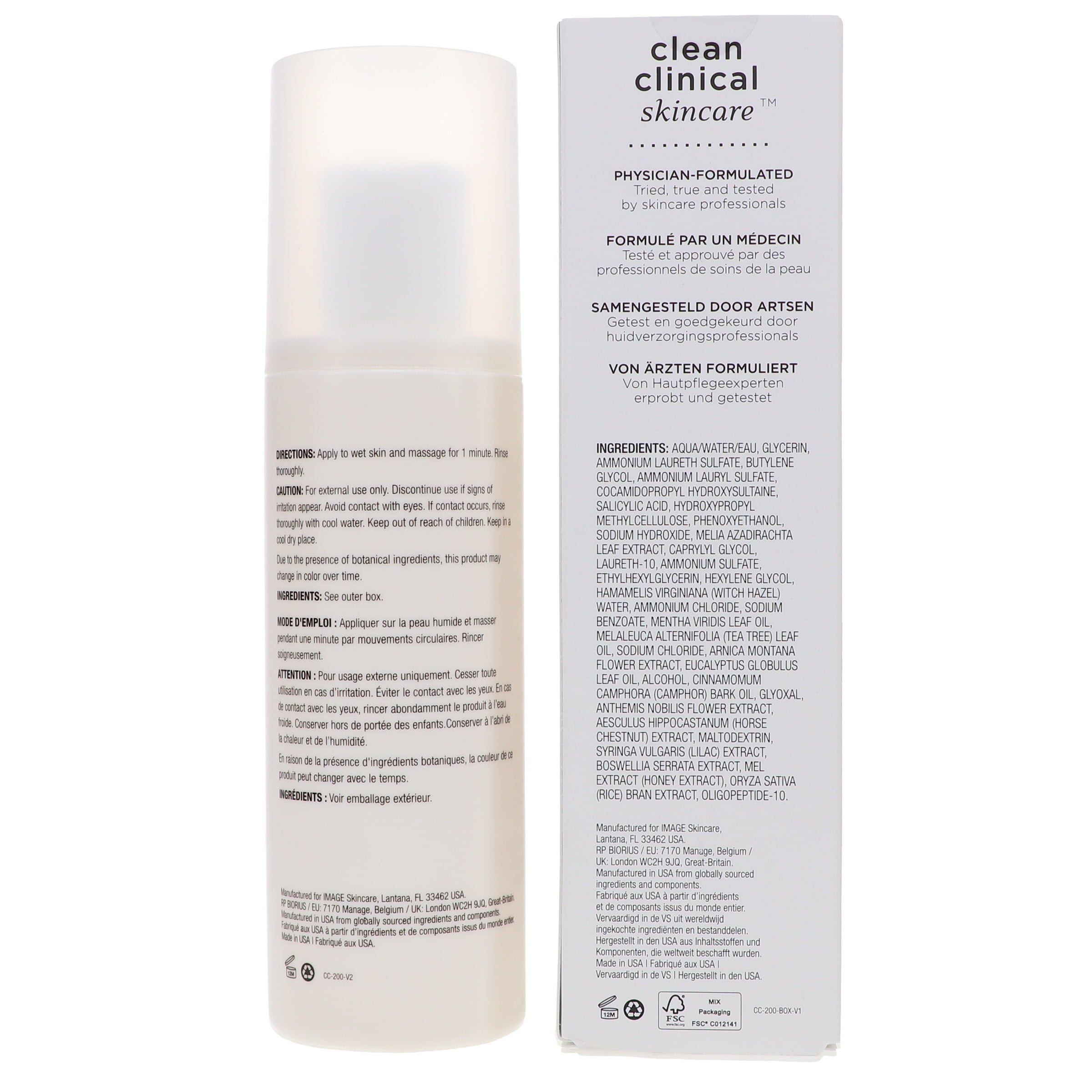 IMAGE Skincare CLEAR CELL Clarifying Salicylic Gel Cleanser 6 oz