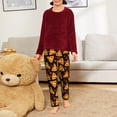 thumbnail image 6 of Xecao Cartoon Pizza Print Teenagers' Pajama Pants Long Sleep Pants Soft Elastic Waist Pajama Bottoms Elastic waist with 2 Pockets 5-16 Years-XS(5-6), 6 of 6