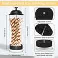 thumbnail image 3 of Straw Holder for Standard Size Drinking Straws, Acrylic Plastic Straw Dispenser for Counter with Lid Black - Pack of 2(Straws Not Include), 3 of 6