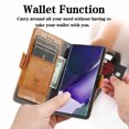 thumbnail image 4 of Allytech Galaxy S22 Ultra Wallet Case, Premium PU Leather Folio Flip Cover Folding Stand Shockproof Full Body Protection Magnetic Clasp Cards Holder Case for Samsung Galaxy S22 Ultra 6.8" - Lightbrown, 4 of 8