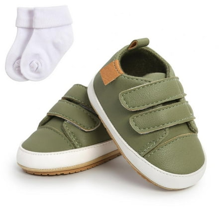 

Lovebay Baby Shoes Boys Girls Infant Sneakers Non-Slip Rubber Sole Toddler Crib First Walker Shoes 0-18 Months