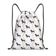 thumbnail image 1 of Lukts Dachshund Dog Pattern Drawstring Backpack Bag Sport Gym Sackpack,String Backpack Sport Bag Sack,Cinch Tote Gym Backpack-Medium, 1 of 6