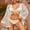 White, variant on Charmo Women Long Sleeve Swimsuits Cover Ups Crochet Bathing Suit Bikini Beach Swimwear