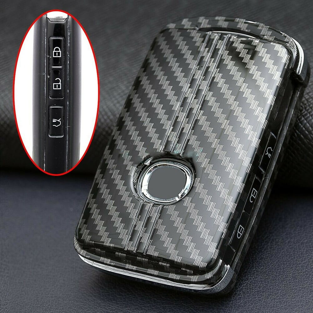 Carbon Fiber Car Key Fob Cover Case Holder For Mazda 3 6 CX30 CX5 CX9 2020+