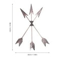thumbnail image 2 of OFFIGAM Golden Iron Multi-Arrow Wall Art Rustic Metal Home Decor for Living Room and Office, 2 of 8