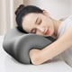 thumbnail image 4 of Almohada de cuello de espuma de color gris profundo, almohada de apoyo para dormir, descanso en escritorio y uso en el hogar, almohada de espuma de memoria de oficina para cuello - 30*18*24cm, 4 of 6