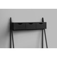 thumbnail image 2 of Monarch Specialties Computer Desk, Home Office, Laptop, Leaning, Storage Drawers, 32"l, Work, Metal, Laminate, Black, Contemporary, Modern, 2 of 4