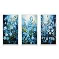 thumbnail image 2 of Designart "pasture Of Forgetmenots Flowers III" Floral & Botanical Framed Wall Art Set Of 3 - Blue Meadow Frame Gallery Wall Set For Home Decor, 2 of 6