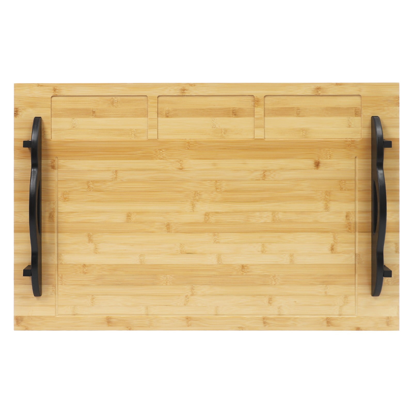 Stove Top Cover Board with Handles for Gas & Electric Stoves Wood Color