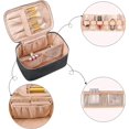 thumbnail image 5 of Portable Cosmetic Bag with Makeup Brush Organiser Make up Case Water-Resistant Toiletry Bag for Women Travel Essentials, 5 of 5